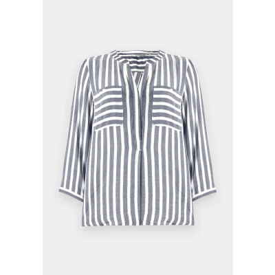 Afbeelding van TOM Tailor Striped Blouse, Dames, Maat: 34, Offwhite/navy