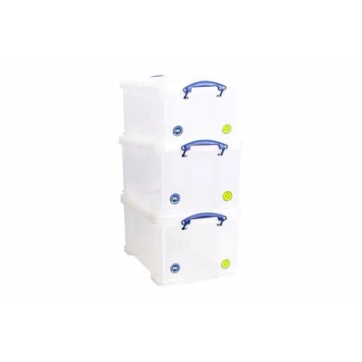 Afbeelding van Really Useful Box 3 x 48 liter, 60 40 31,5 cm, transparant