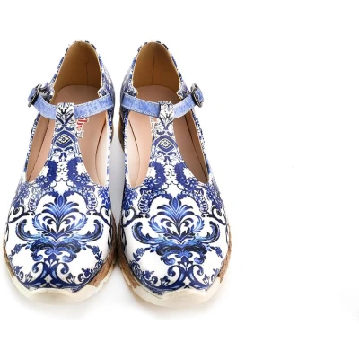 Afbeelding van GOBY Pattern Ballerinas Sandalen Hoge kwaliteit Handmade Meisjesprint Maat 39
