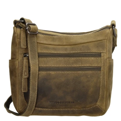 Afbeelding van Hide &amp; Stitches Schoudertassen Idaho groen