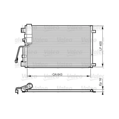 Afbeelding van Valeo Airco condensor 814009