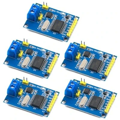 Afbeelding van 5 stuks CAN busmodules MCP2515 SPI protocol voor Arduino SCM 51 MCU ARM met TJA1050 DC V development board