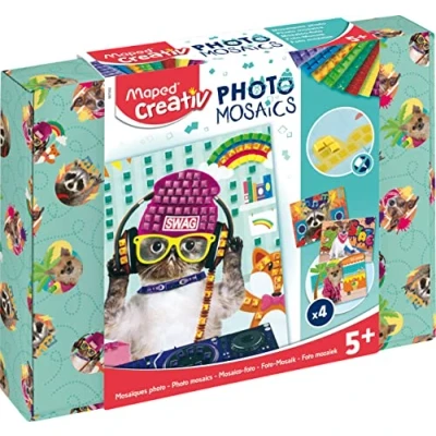 Afbeelding van Maped Creativ e PHOTO MOSAICS Creatieve knutselset met echte dierenafbeeldingen