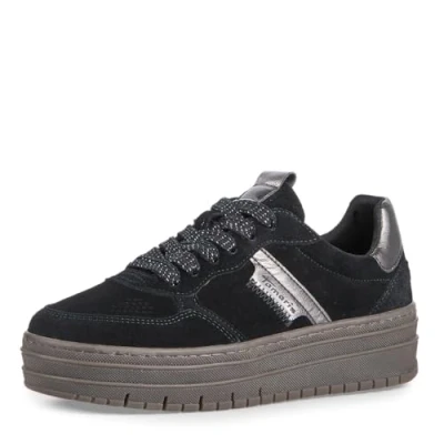 Afbeelding van Tamaris M2377343 damessneakers, Zwart/kam