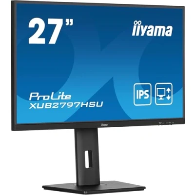 Afbeelding van IIYAMA 27&quot;WIDE LCD BLACK 1920 x 1080 IPS panel LED Bl. USB Hub (2xOut v2.0) Pivot Height Adjust 1000:1 Static Contrast