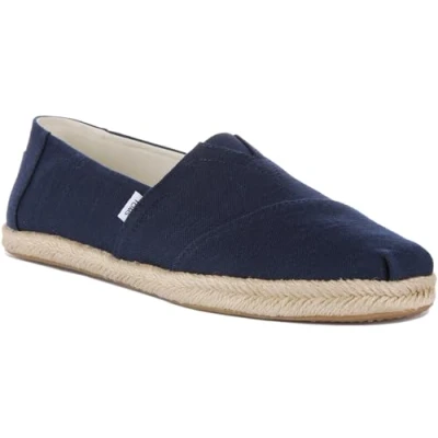 Afbeelding van TOMS Alpargata touw mocassinzool voor heren, Marinier, 43 EU
