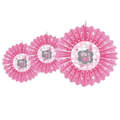 Afbeelding van Waaier It&#039;s a Girl! per stuk