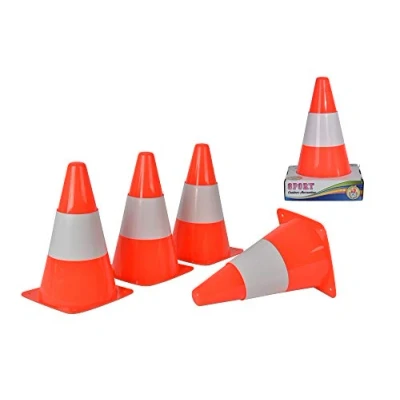 Afbeelding van Androni Pionnen oranje/wit 4 stuks