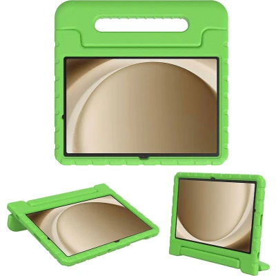 Afbeelding van iMoshion Tablet Hoes Kinderen Geschikt voor Samsung Galaxy Tab A9 Plus Kidsproof Backcover met handvat Groen