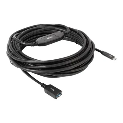 Afbeelding van club3D USB adapter 3.2 Gen1 (USB 3.0 / 3.1 Gen1) C stekker, A bus 10.00 m Zwart CAC 1538