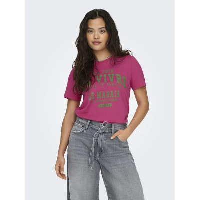 Afbeelding van ONLY Tshirt Regina Fuchsia XXL