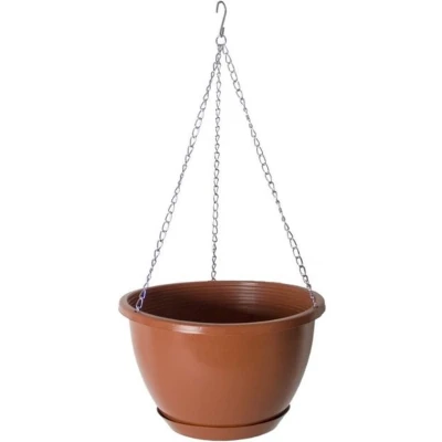 Afbeelding van Gerimport Hangbloempot 27 x 16 Cm Terracotta