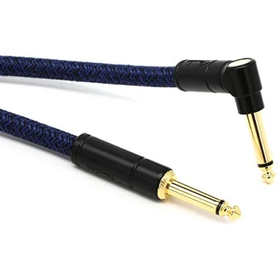 Afbeelding van Fender Festival Instrument Cable [S/A] 3m (Blue Dream) Gitaarkabel