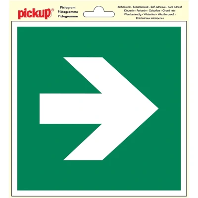 Afbeelding van Deco picto vluchtweg pijl rechts Pickup