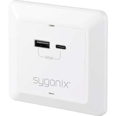 Afbeelding van Sygonix SY 5251910 USB laadbus Overspanningsbeveiliging, Met C, laaduitgang Wit