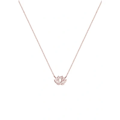 Afbeelding van Elli Lotus Flower Ketting roségoldcoloured, Dames, Maat: 45, Roségold coloured
