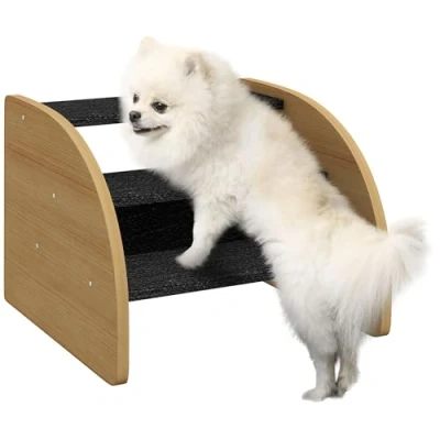 Afbeelding van PawHut Hundetreppe mit 8 9,5 cm Treppenstufenerhöhungen D06 185V00
