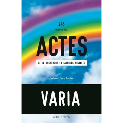Image de Actes de la recherche en sciences sociales, n 245. Varia