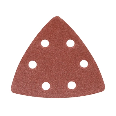 Afbeelding van Silverline 90 mm driehoekige klittenband schuurvellen, 10 pak 120 korrelmaat