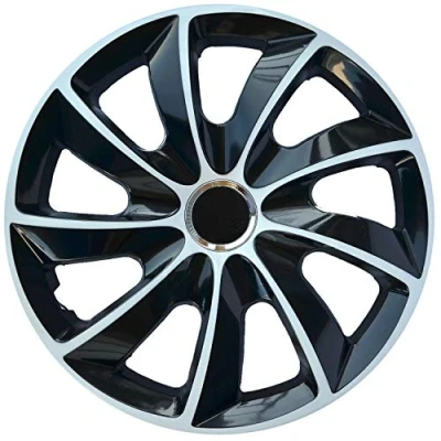 Afbeelding van NRM N Power Wieldoppen 13&quot; Set van 4 stuks Wit / Zwart