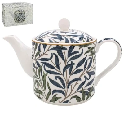 Afbeelding van Lesser &amp; Pavey Keramische theepot in Brits design, grote voor het serveren van warme dranken, theepotten alle gezinsmaten
