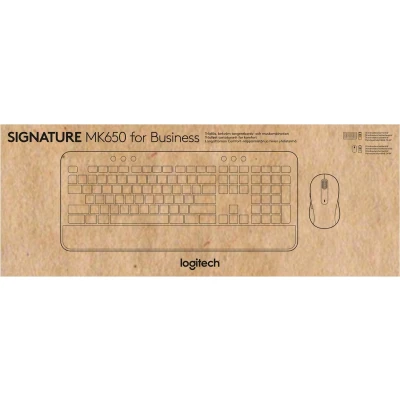 Afbeelding van Logitech Signature MK650 Combo For Business toetsenbord Inclusief muis RF draadloos + Bluetooth QWERTY Italiaans Grafiet
