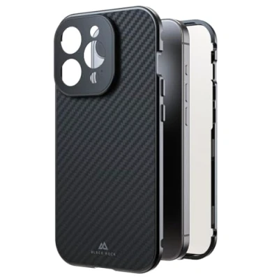 Afbeelding van Black Rock 360 Glass Cover Apple iPhone 15 Pro Carbon Inductieve lading, Stootbestendig