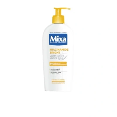 Afbeelding van Mixa hydraterende lotion voor droge en uitgestorven huid, huid 48 uur, helder gelijkmatig, met 4% niacinamide, vitamine Cg sheaboter, Niacinamide Bright, 400 ml
