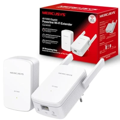 Afbeelding van Mercusys MP510 KIT Powerline netwerkadapter 1000 Mbit/s Ethernet WiFi wit