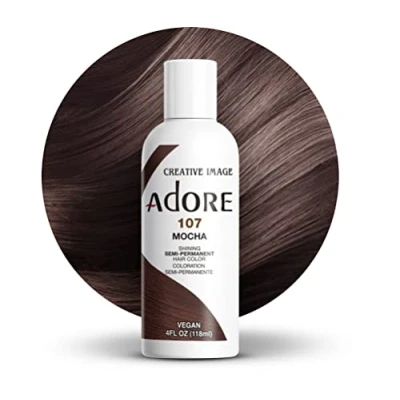 Afbeelding van Adore Shining Semi Permanent Hair Color Mocha 107 haarverf