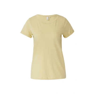 Afbeelding van Q/S designed by Dames t shirt Maat XS Vrouwen 1225 YELLOW