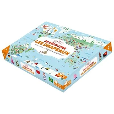 Image de Je découvre les drapeaux coffret avec puzzle
