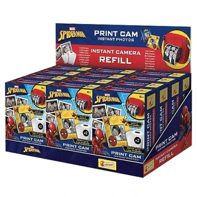 Afbeelding van Lisciani Navullingen voor Spider Man Print CAM Instant Camera Hi Tech Educatief 120 foto&#039;s Papierrollen Frames Vanaf 5 jaar