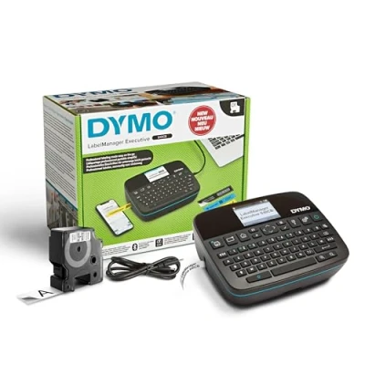 Afbeelding van DYMO LabelManager Executive 640 CB draagbare labelprinter Compacte labelmakermachine met QWERTY toetsenbord Bluetooth en USB connectiviteit Compatibel D1 standaard duurzame labels