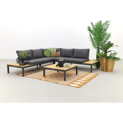 Afbeelding van Exotan La Vida Loungeset Teak/Wit