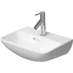 Afbeelding van Duravit Me by starck fontein 450x155x320mm 1 kraangat overloop wit