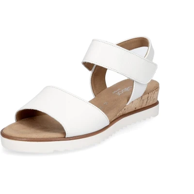 Afbeelding van Gabor Comfort Sandalen met sleehak, Dames, Maat: 38, Weiß Leer