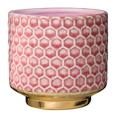 Afbeelding van Bloomingville Bloempot Home Decoratieve bloempotten voor binnen, creatieve retrostijl S (10 cm ø), roze, keramiek