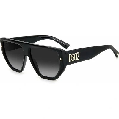 Afbeelding van Dsquared2 Unisex Zonnebril black/goldcoloured, Maat: One Size, Black/gold coloured