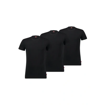 Afbeelding van Levi&#039;s Classic Solid CREW 3 PACK Hemd, Heren, Maat: Small, Jet black