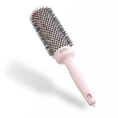 Image de Olivia Garden Expert Blowout Speed Rose pastel 45 Brosse ronde en céramique avec un barrilet extra long pour des brushings 25% plus rapides