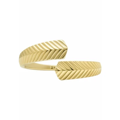 Afbeelding van Fossil Ring, Dames, Maat: 49, Goud