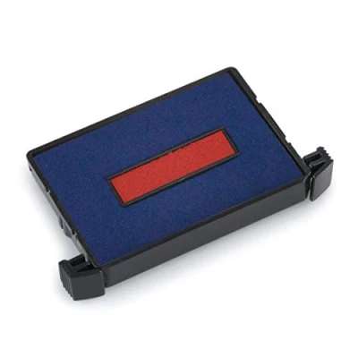 Afbeelding van 3 inktpatronen 6/4750 blauw en rood (blauw voor de tekst in het midden datum) Trodat Printy 4750, 4750L