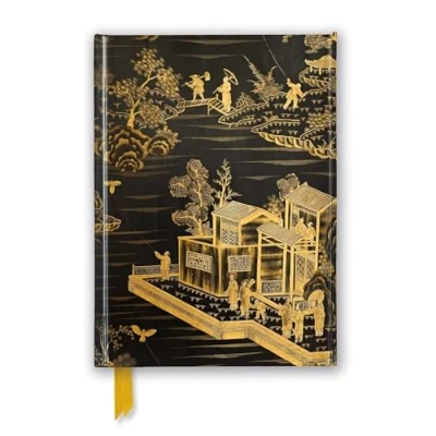 Afbeelding van Flame Tree Notebooks Chinese Lacquer Black &amp; Gold Screen (Foiled Journal)