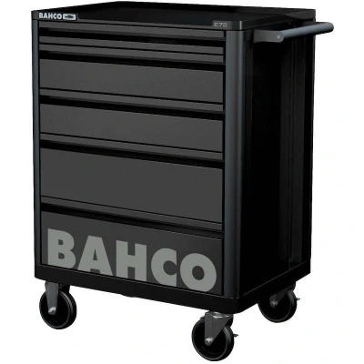 Afbeelding van BAHCO 1472K5BLACK gereedschapswagen E72 26&quot; met 5 lades zwart, 693 mm x 510 955