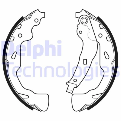 Afbeelding van Delphi Diesel Remschoen set LS2176