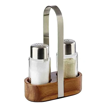 Afbeelding van Peper &amp; zout menage &quot;wood&quot;, 11,5x5,5xh17 cm