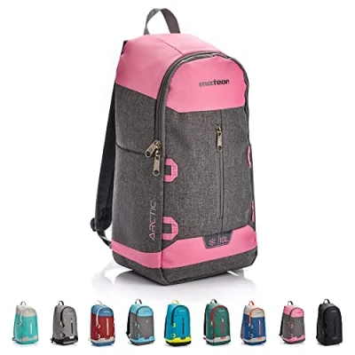 Afbeelding van Meteor koelrugzak 10 en 20 liter voor picknick, camping of op reis l, turquoise/roze