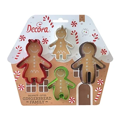 Afbeelding van Koekjes Uitstekerset Gingerbread Familie 4 delig