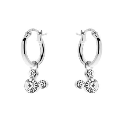 Afbeelding van Disney Jewelry 925ER Silber 6 Kristall Oorbellen, Dames, Maat: One Size,